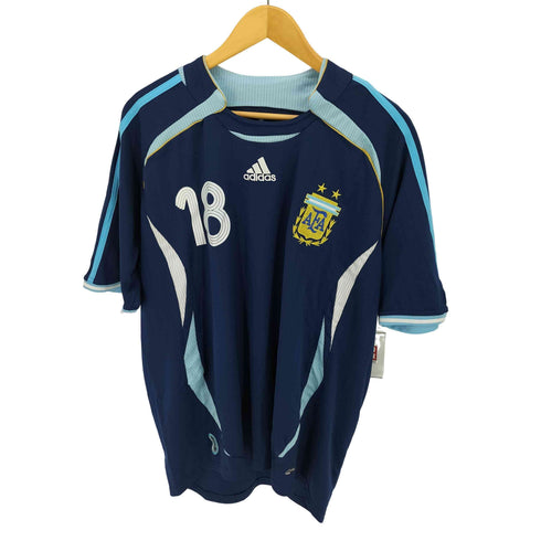 アディダス adidas アルゼンチン サッカー アウェイ ユニフォーム シャツ ゲームシャツ メンズ import:XL