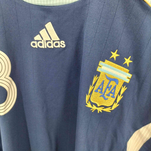 アディダス adidas アルゼンチン サッカー アウェイ ユニフォーム シャツ ゲームシャツ メンズ import:XL