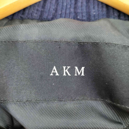エーケイエム AKM レザー切り替えデニムダウンジャケット メンズ JPN:M