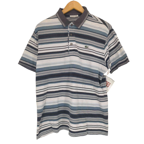 ラコステ LACOSTE コットンボーダーポロシャツ メンズ 5