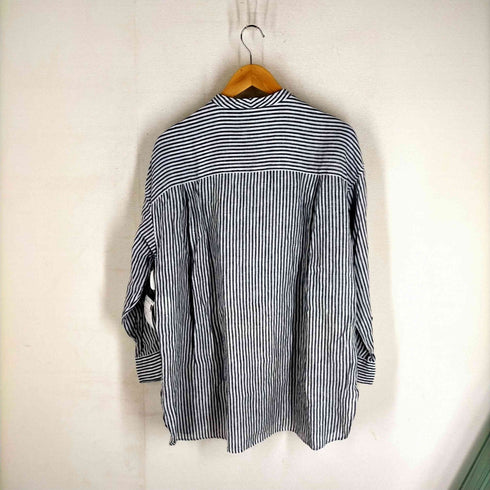 ニジュウサンク 23区 LIBECO リネンストライプシャツ レディース JPN:38