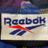 リーボック Reebok 90s ロゴ刺繍 ナイロンジップアップフーディー 短丈 メンズ import:L