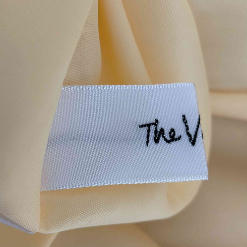 The Virgnia リネン混 袖フリルワンピース レディース 36