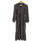 サラマリカ [Sara Mallika 24SS Lurex Stripe Shirring Long Sleeve Dress コットン ルレックス ストライプ シャーリングドレス レディース JPN:M