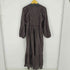 サラマリカ [Sara Mallika 24SS Lurex Stripe Shirring Long Sleeve Dress コットン ルレックス ストライプ シャーリングドレス レディース JPN:M