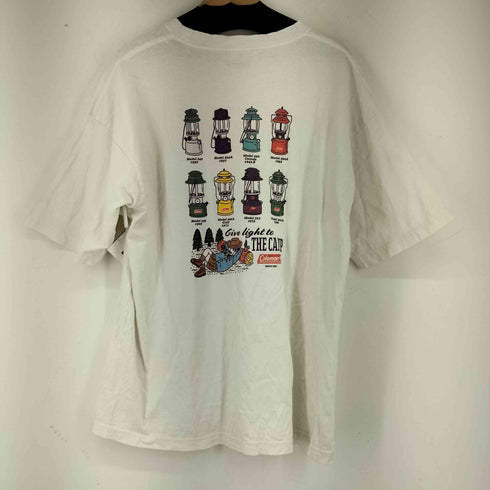 コールマン COLEMAN GIVE LIGHT TO THE CAMP ランタンバックプリントTシャツ メンズ JPN:L
