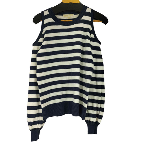 マイケルマイケルコース Michael Michael Kors ショルダーデザインボーダーコットンニット レディース import:XS