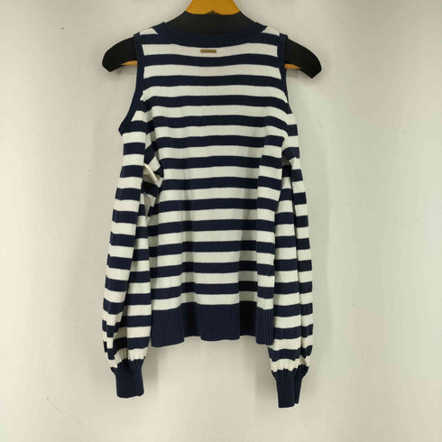 マイケルマイケルコース Michael Michael Kors ショルダーデザインボーダーコットンニット レディース import:XS