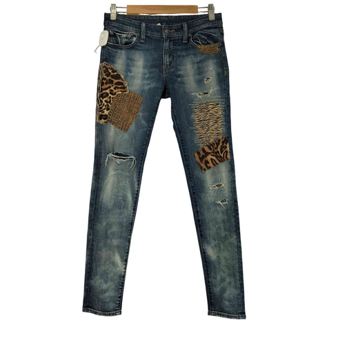 デニムアンドサプライラルフローレン DENIM&SUPPLY RALPH RAUREN リメイク加工 スキニーデニムパンツ レディース
