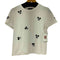ザラ ZARA キャラクター刺繍デザイン S/S Tシャツ レディース import:M