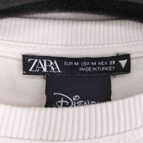 ザラ ZARA キャラクター刺繍デザイン S/S Tシャツ レディース import:M