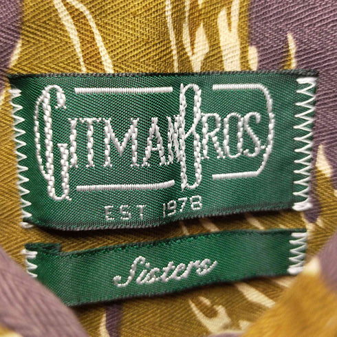 ギットマンブラザーズ GITMANBROS USA製 レオパードシャツワンピース レディース import:S