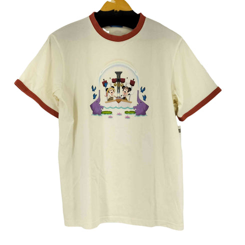 キャラクタープリント S/S リンガーTシャツ レディース import:L