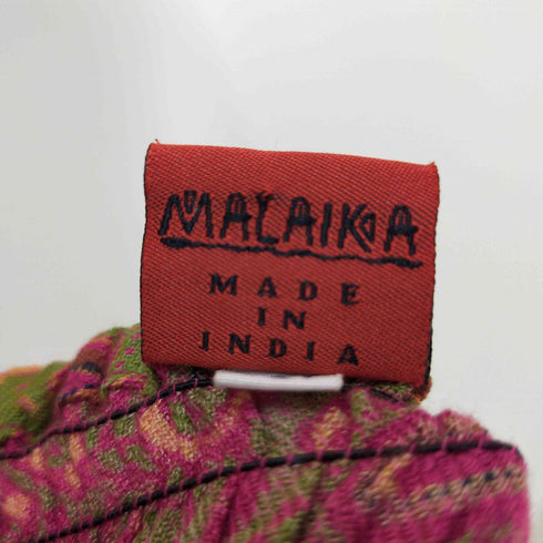 MALAIKA 総柄 エスニック ホルターネックワンピース レディース