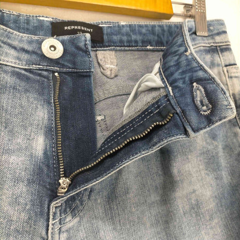 リプレゼント REPRESENT ダメージスキニーデニムパンツ メンズ 32