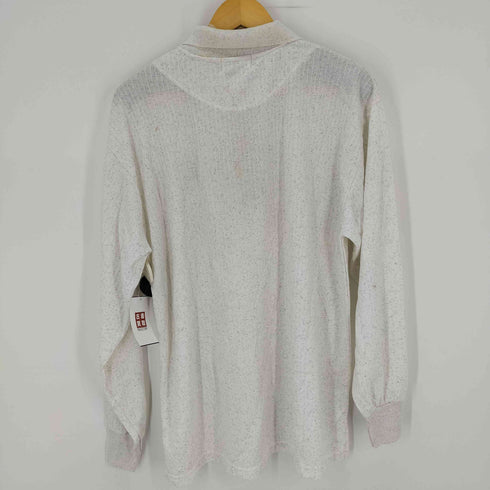 ナイキ NIKE 90S 霜降りL/S ポロシャツ 長袖 ワンポイント刺繍 ロゴテープ メンズ