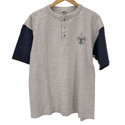 USA製 S/S ヘンリーネックTシャツ ボーイスカウト メンズ JPN:L