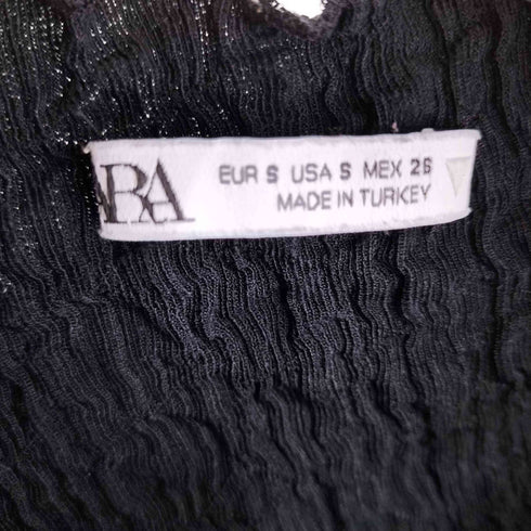ザラ ZARA エンボスデザインノースリーブワンピース レディース import:S