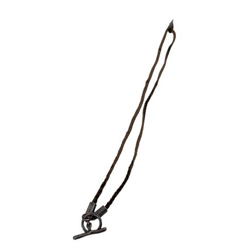 ワイズフォーメン Ys for men レザー編み込み シルバー ネックレス silver950 2007年製 メンズ