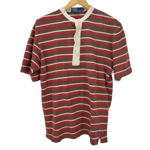 ポロバイラルフローレン Polo by RALPH LAUREN S/S ヘンリーネックボーダーニットポロ メンズ JPN:M