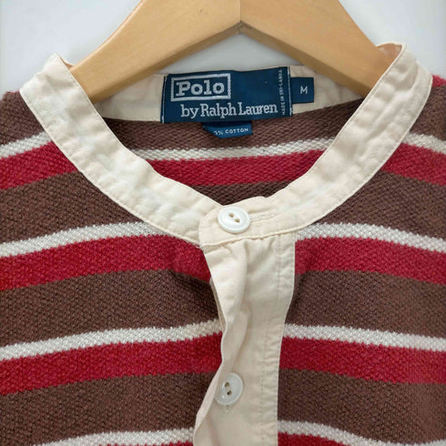 ポロバイラルフローレン Polo by RALPH LAUREN S/S ヘンリーネックボーダーニットポロ メンズ JPN:M