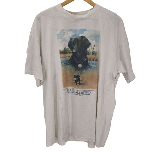 MARATHON APPAREL USA製 DOG プリントTシャツ シングルステッチ メンズ JPN:XXL