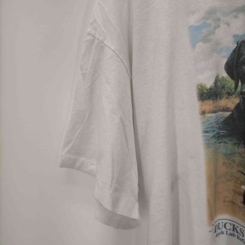 MARATHON APPAREL USA製 DOG プリントTシャツ シングルステッチ メンズ JPN:XXL