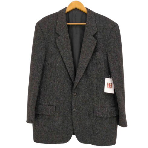 コムデギャルソンオムドゥ COMME des GARCONS HOMME DEUX 80s 87年製 初期AD無し ヘリンボーンツイル 2Bウールテーラードジャケット メンズ JPN:L