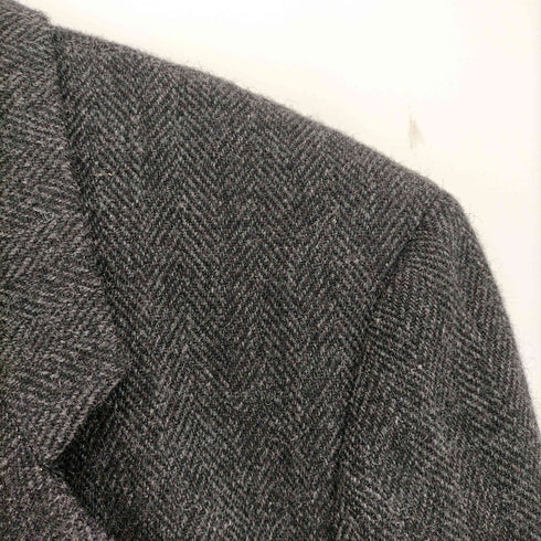 コムデギャルソンオムドゥ COMME des GARCONS HOMME DEUX 80s 87年製 初期AD無し ヘリンボーンツイル 2Bウールテーラードジャケット メンズ JPN:L