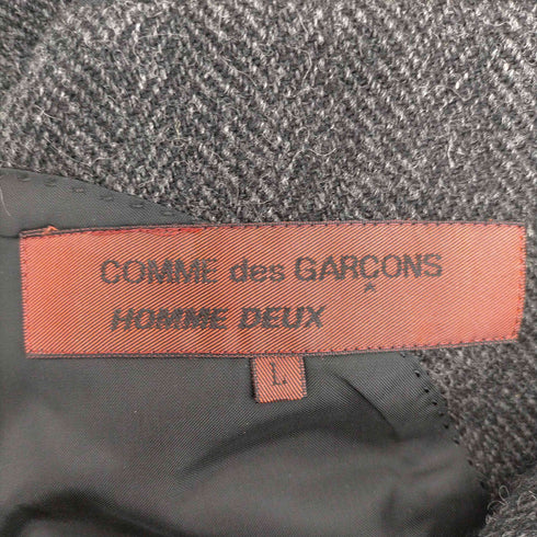 コムデギャルソンオムドゥ COMME des GARCONS HOMME DEUX 80s 87年製 初期AD無し ヘリンボーンツイル 2Bウールテーラードジャケット メンズ JPN:L