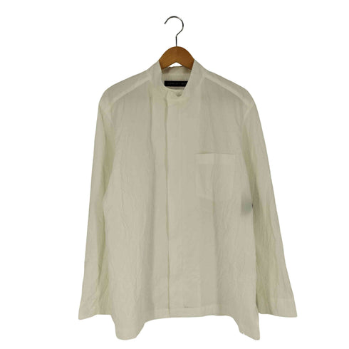イッセイミヤケメン ISSEY MIYAKE MEN シワ加工 スタンドカラー比翼ジップシャツ メンズ JPN:3