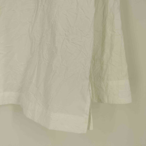 イッセイミヤケメン ISSEY MIYAKE MEN シワ加工 スタンドカラー比翼ジップシャツ メンズ JPN:3