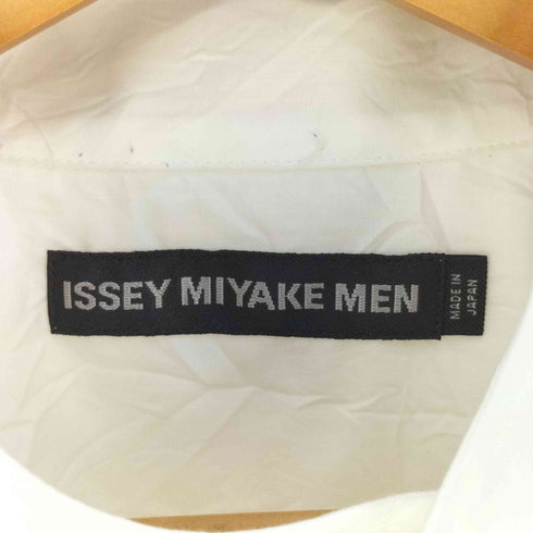 イッセイミヤケメン ISSEY MIYAKE MEN シワ加工 スタンドカラー比翼ジップシャツ メンズ JPN:3