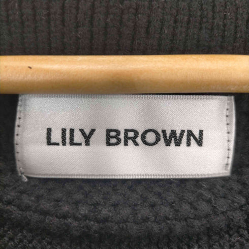 リリーブラウン Lily Brown ケーブル透かしニットプルオーバー レディース ONE SIZE