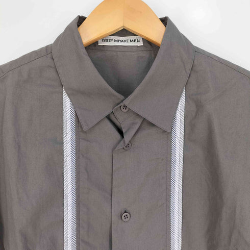 イッセイミヤケメン ISSEY MIYAKE MEN 00s 銀タグ チェックピンタック クロップドシャツ メンズ JPN:3