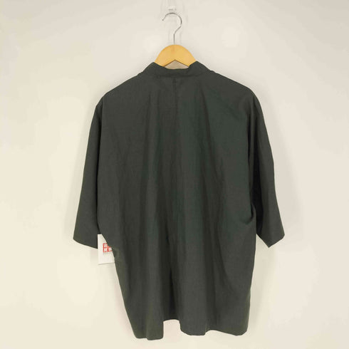 オムプリッセ イッセイミヤケ HOMME PLISSE ISSEY MIYAKE ポリエステルリネン スタンドカラー ドルマンシャツ メンズ JPN:3
