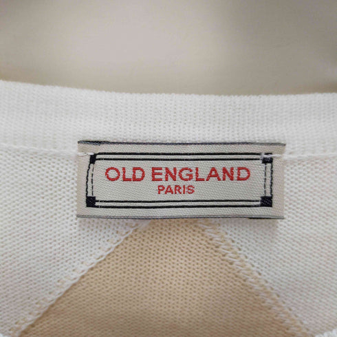 オールドイングランド OLD ENGLAND アーガイルリブカーディガン レディース 42