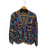 ミッソーニ MISSONI イタリア製 コットン混 レーヨン 総柄ニット カーディガン レディース
