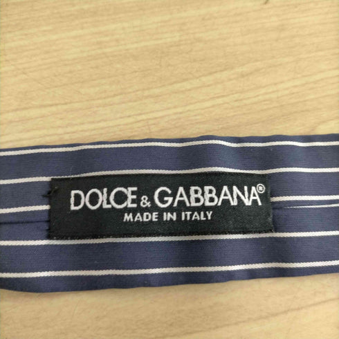 ドルチェアンドガッバーナ DOLCE&GABBANA MADE IN ITALY コットンストライプネクタイ メンズ