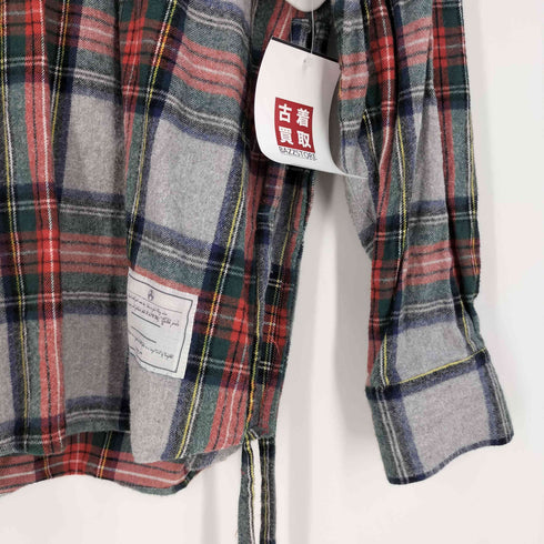 トンチャンストリート EFFE TONCHAN STREET 裾レース ネルチェックシャツ メンズ
