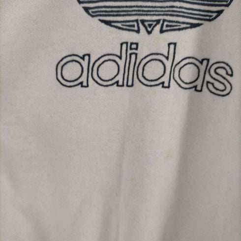アディダス adidas トレフォイルロゴ刺繍 ラグランスウェット メンズ