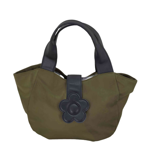 メアリークヮント MARY QUANT ナイロンデイジーフラップトートバック 花 レディース