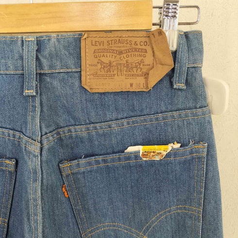 リーバイス Levis USA製 ボタン裏56刻印 80年9月製 40517 0913 ブーツカットデニムパンツ Saddleman boot jeans フラッシャー メンズ 30inch