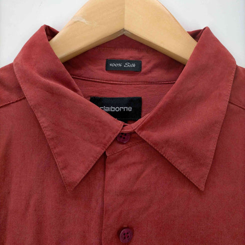 クレイボーン Claiborne シルク 長袖シャツ メンズ import:L