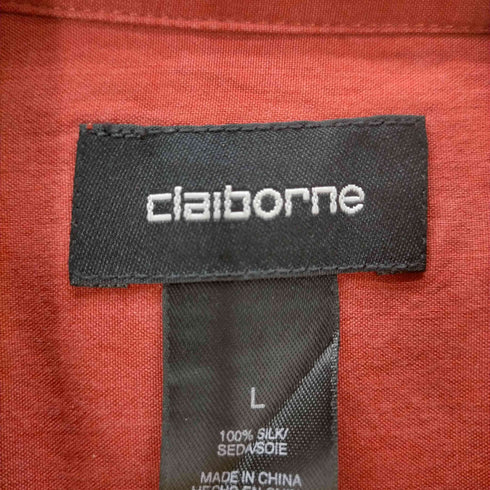 クレイボーン Claiborne シルク 長袖シャツ メンズ import:L