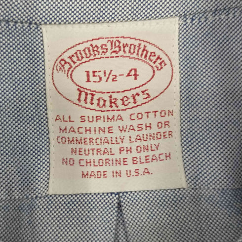 ブルックスブラザーズ BROOKS BROTHERS USA製 makers オックスフォードシャツ メンズ 15 1/2 -4