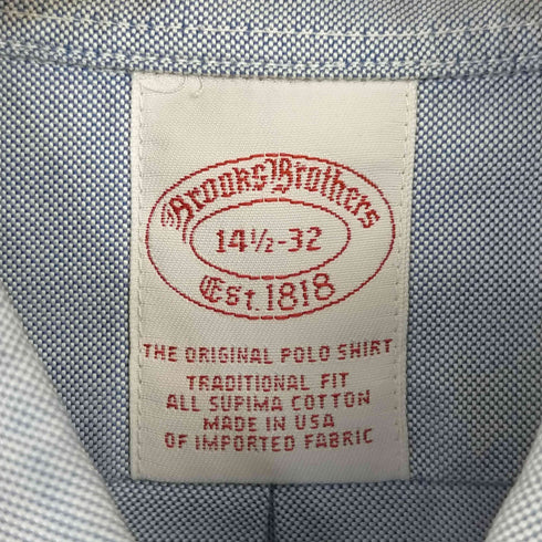 ブルックスブラザーズ BROOKS BROTHERS USA製 オックスフォードシャツ メンズ 14 1/22 -32