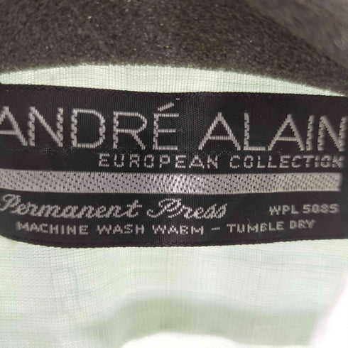 ANDRE ALAIN 70S L/S ワンポケットシャツ ビックカラー フラップポケット メンズ