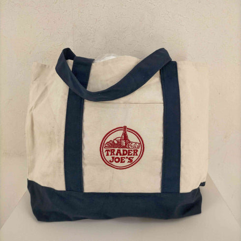 トレーダージョーズ TRADER JOE`S ロゴ刺繍 キャンバストートバッグ メンズ