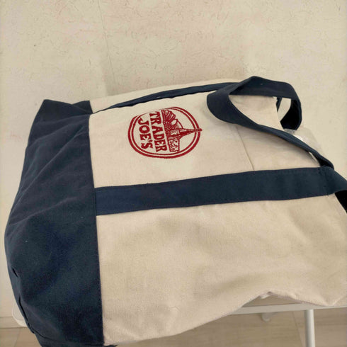 トレーダージョーズ TRADER JOE`S ロゴ刺繍 キャンバストートバッグ メンズ